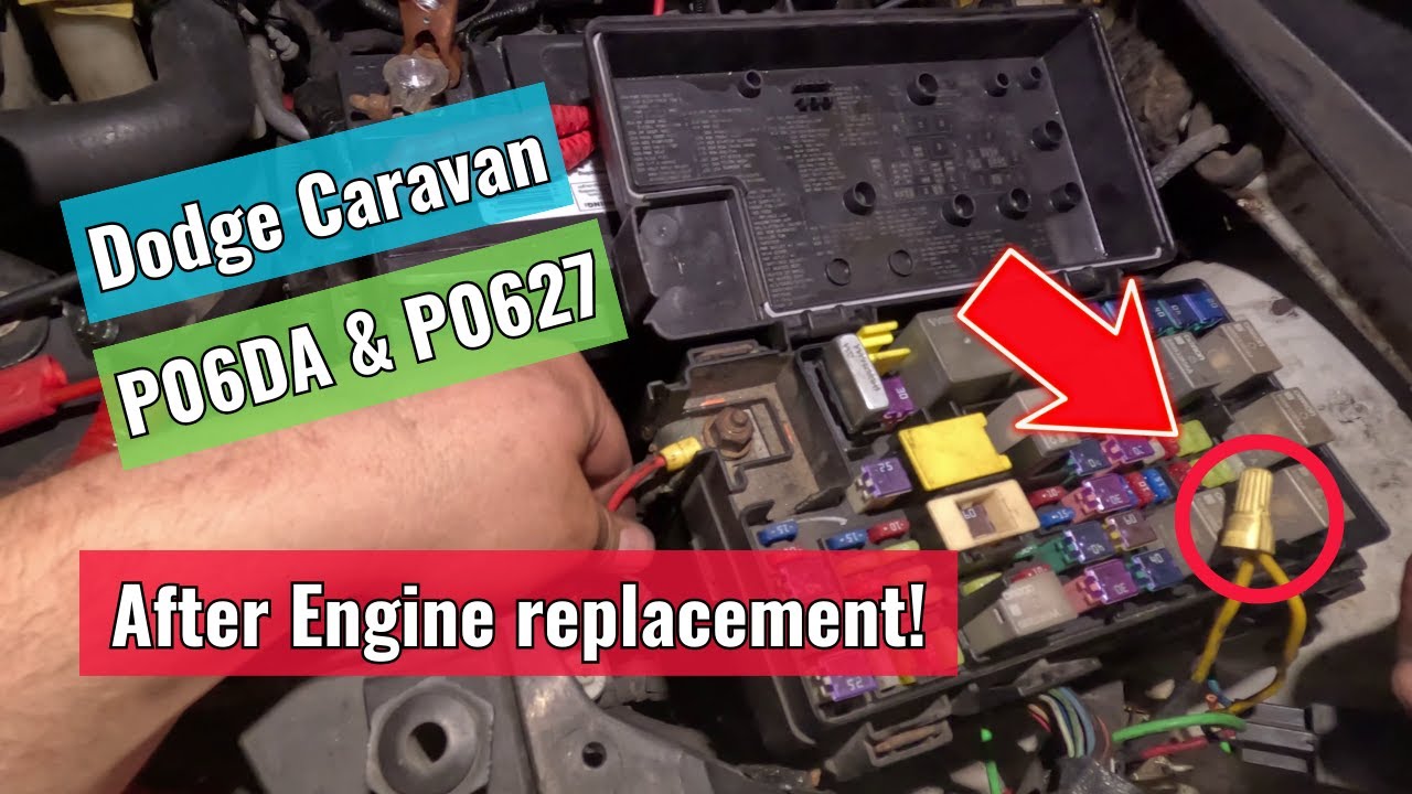 2011 Dodge Grand Caravan - P06DA & P0627 After Engine Replacement!