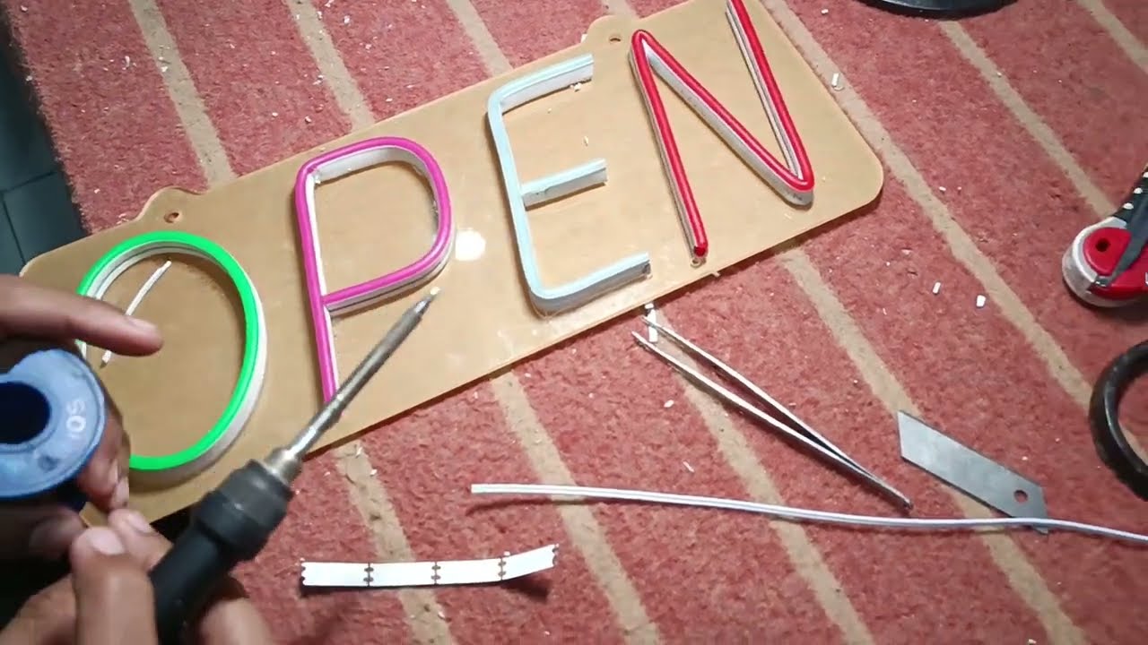 Neon Light Names and signs Making Basic Training  Connection and Wiring. Neon signs Making Class.3