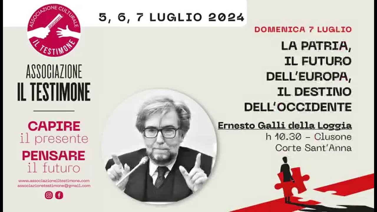 Ernesto Galli della Loggia - La Patria, il futuro dell'Europa, il destino dell'Occidente