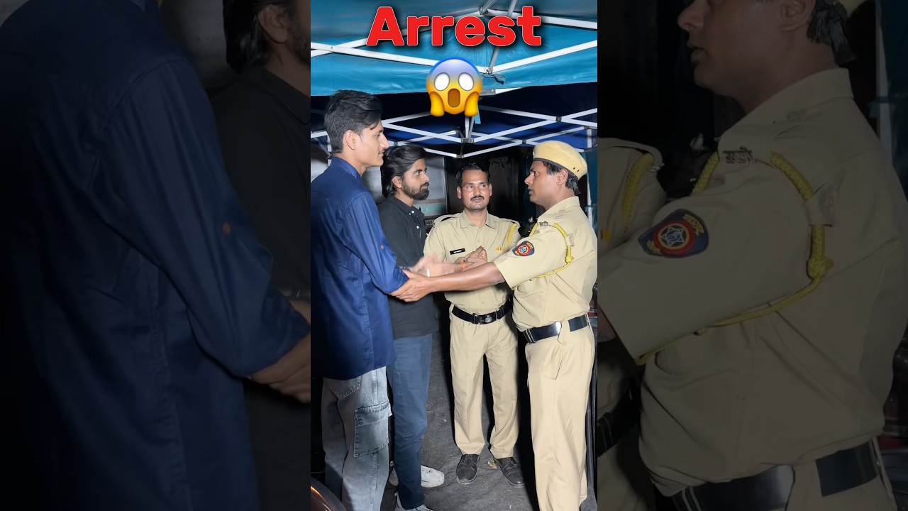Police ne arrest kar liya😱!!#shorts #police #arrest #vlog