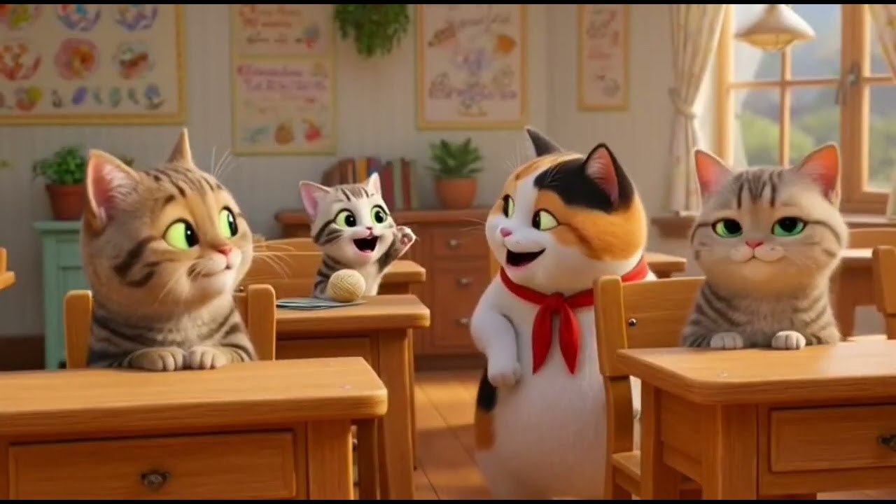 Orange cat new video_orange cat with family #cartoon #orangecat  #shortsfeed #ai video #trending