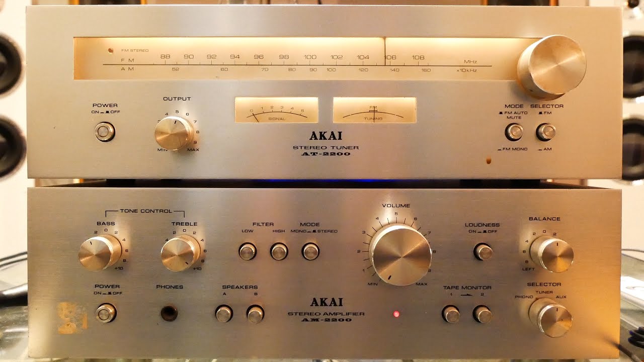 Akai AM-2200 and Akai AT-2200 review test