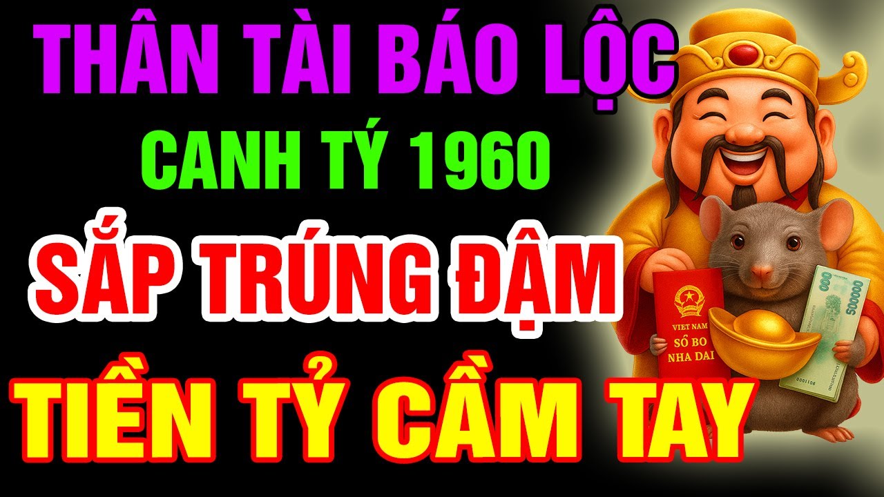 Thần Tài Báo Trước, 10 Dấu Hiệu Canh Tý 1960 SẮP Trúng Lớn, TÀI LỘC ÙN ÙN ĐẾN, GIÀU SANG Chạm Đỉnh