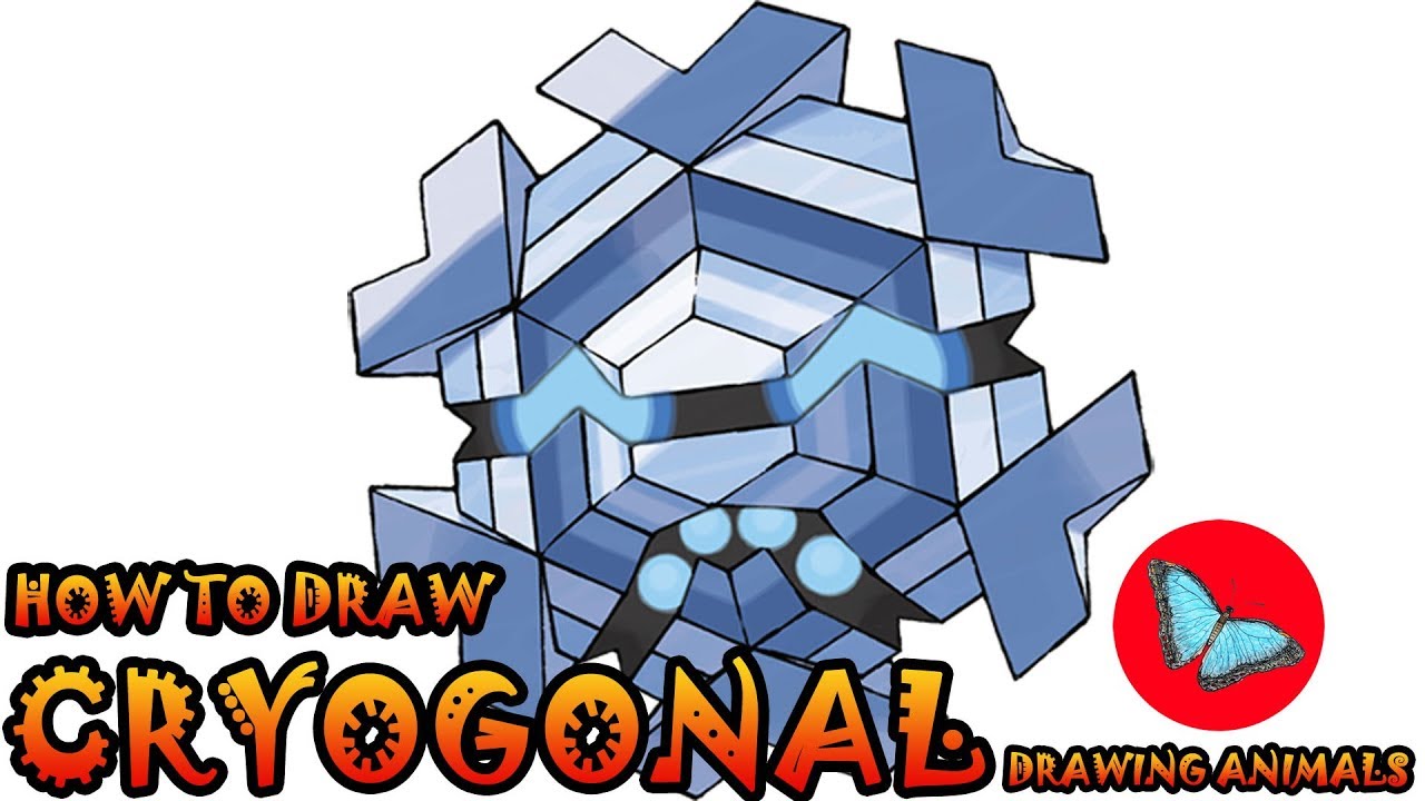 How To Draw Cryogonal Pokemon | Drawing Animals