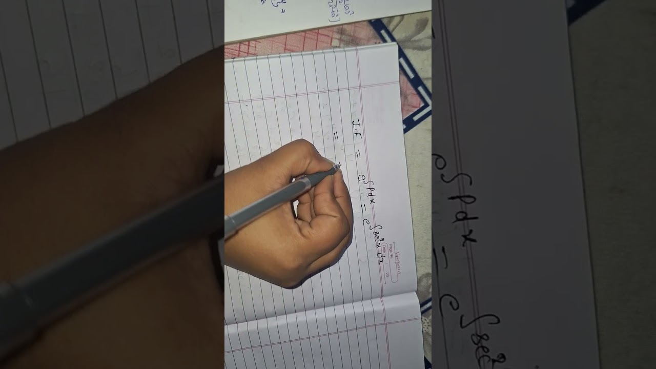 Bsc math differential equations semester 3rd chapter 1 examples  ex 1.2 