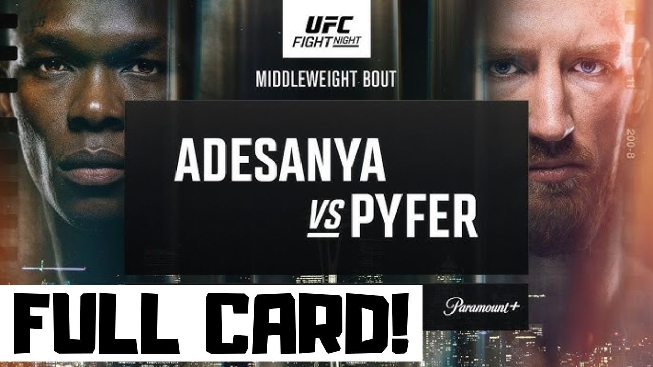UFC Fight Night Adesanya vs Pyfer Predictions & Full Card Breakdown - UFC Seattle Betting Tips