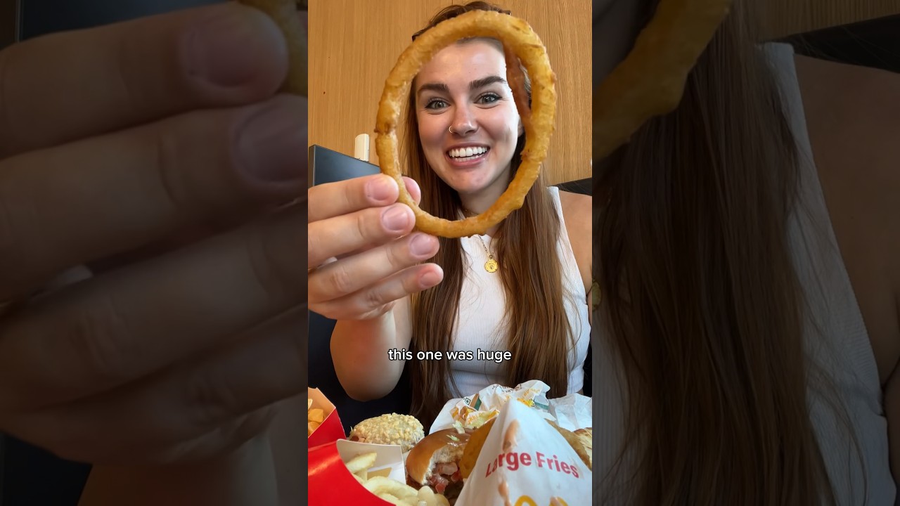 Everything I ate at the global McDonald&rsquo;s headquarters! #foodie #fastfood #mcdonalds #shorts#chicago