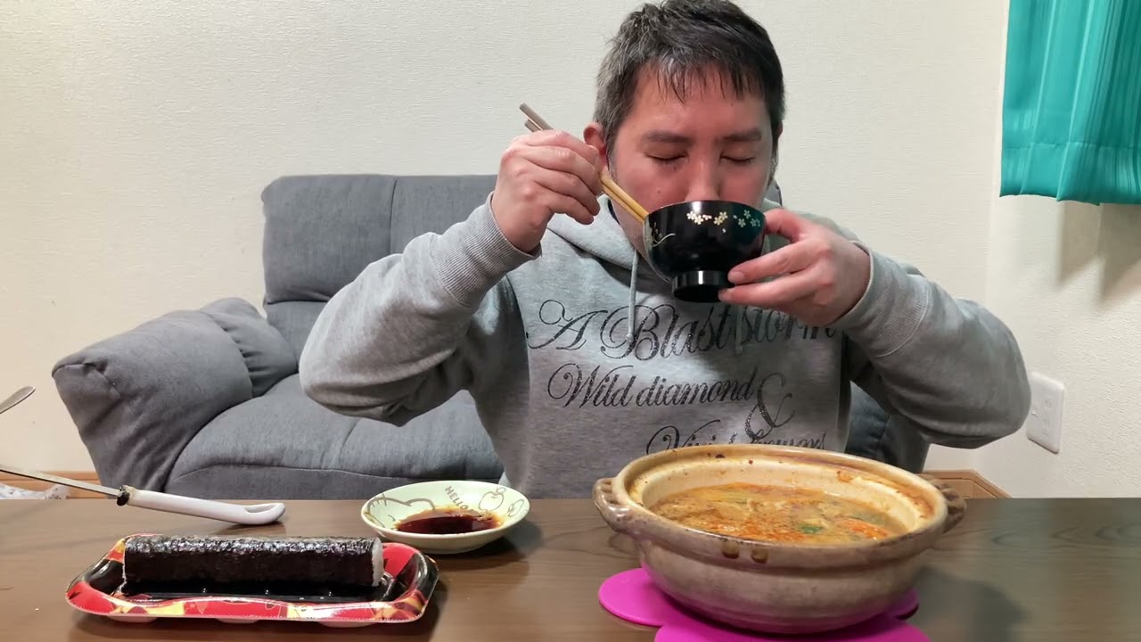 巻寿司、鍋が、美味しかった😋