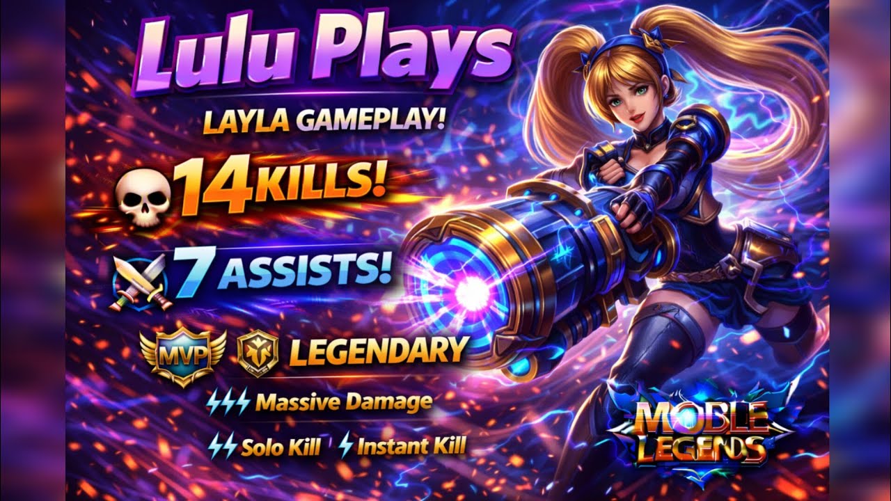 MVP+14 kills!! Layla highest hero damage with MVP and 14 kills+7 assists in a solo ranked match