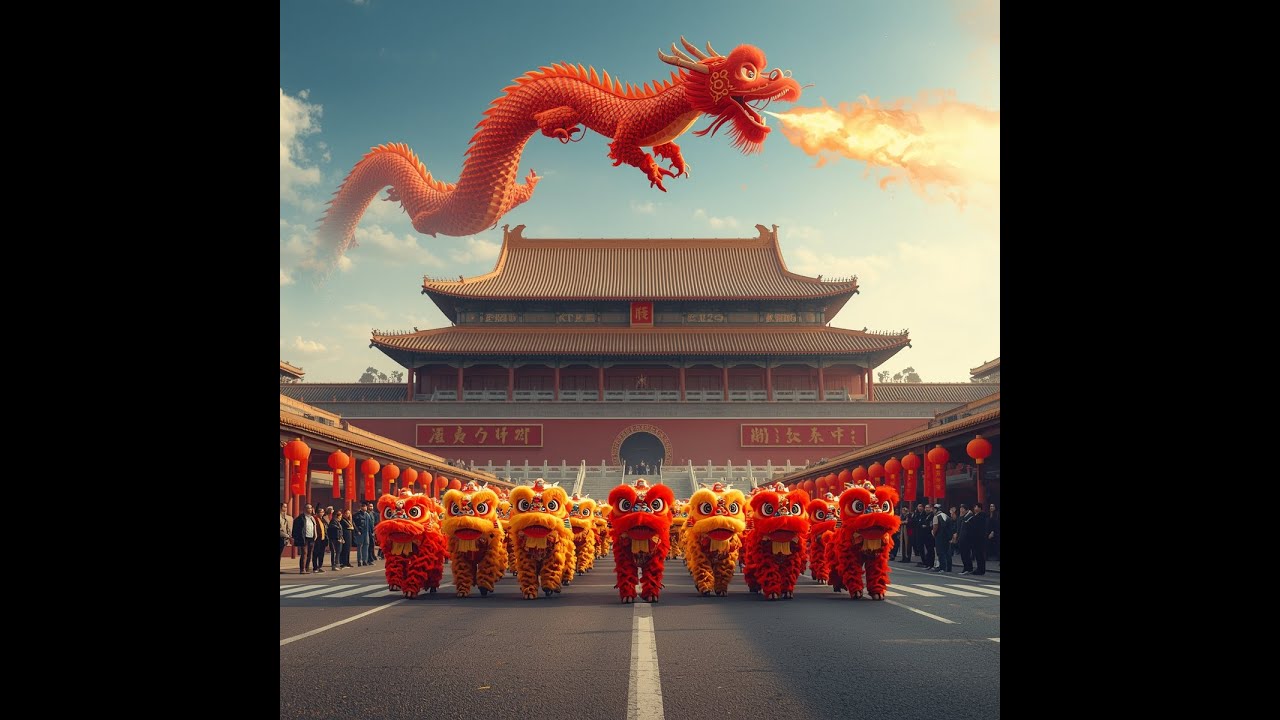 China Beijing New Year Parade 2026 | International Festival Parade, Dragons, Lion Dance & Fireworks