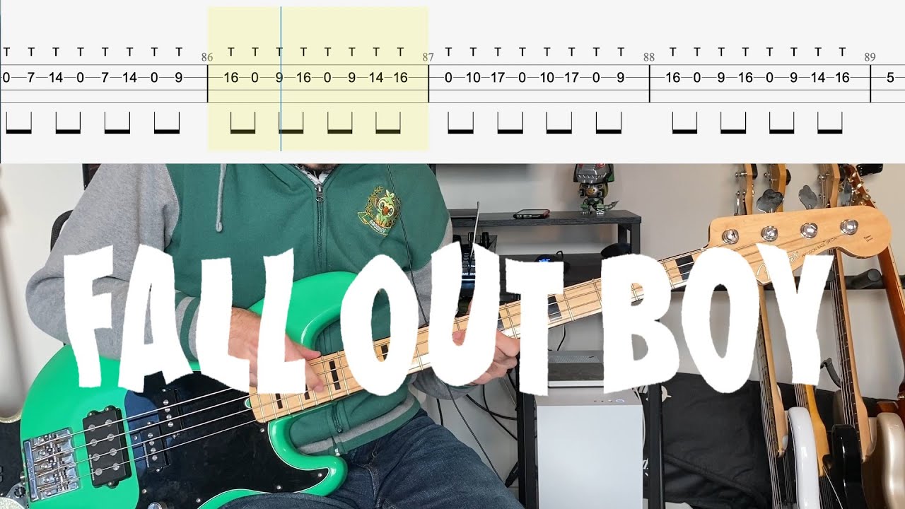 Fall Out Boy - Sugar We're Goin' Down Bass Cover (With Tab)