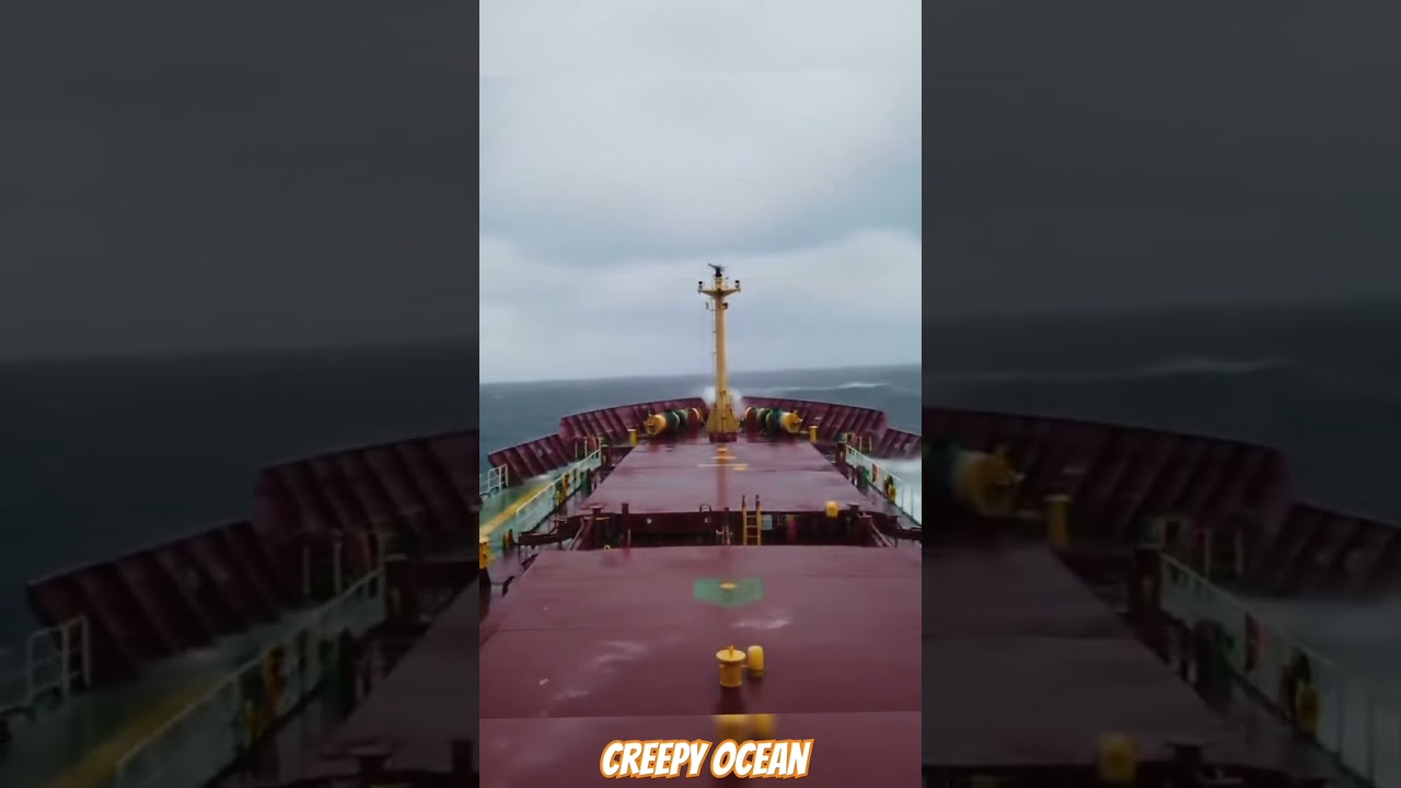 Ship in massive storm #extremeweather #shipinstorm #giantwave #shipvsnature #bigwaves
