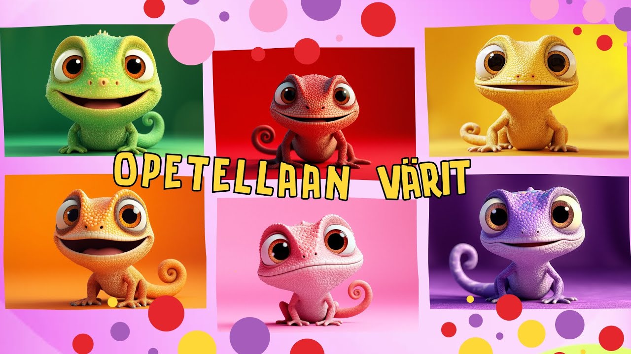 V&Auml;RILAULU 🌈 | Hauska ja helppo laulu v&auml;rien opetteluun! 🎶