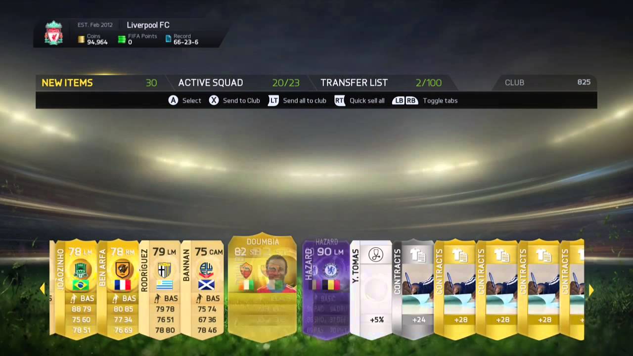 FIFA 15 PURPLE HAZARD 90 RATED IN FREE PACK