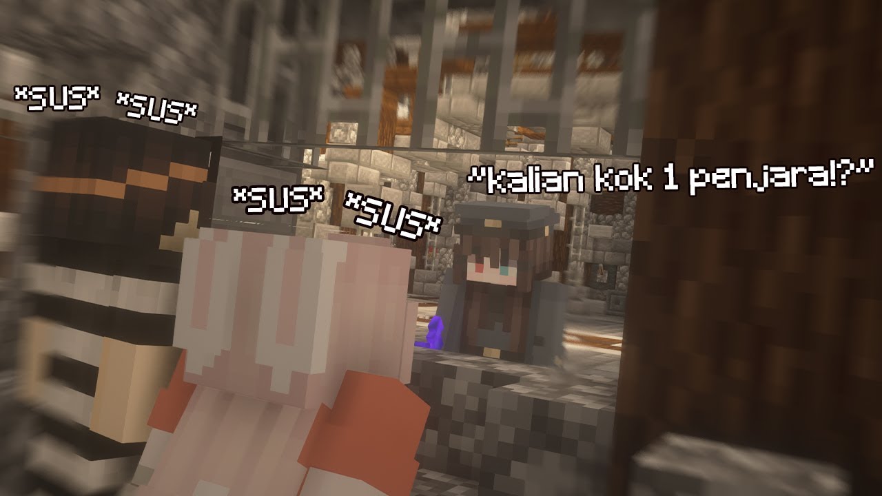 Aku dan Michan dikurung Oleh ARA di penjara Minecraft besar ini.. (3)