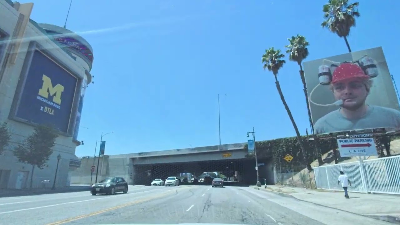 🇺🇸 Day Drive from Downtown Los Angeles to Target | 4K HDR ☀️ No Talking #drive