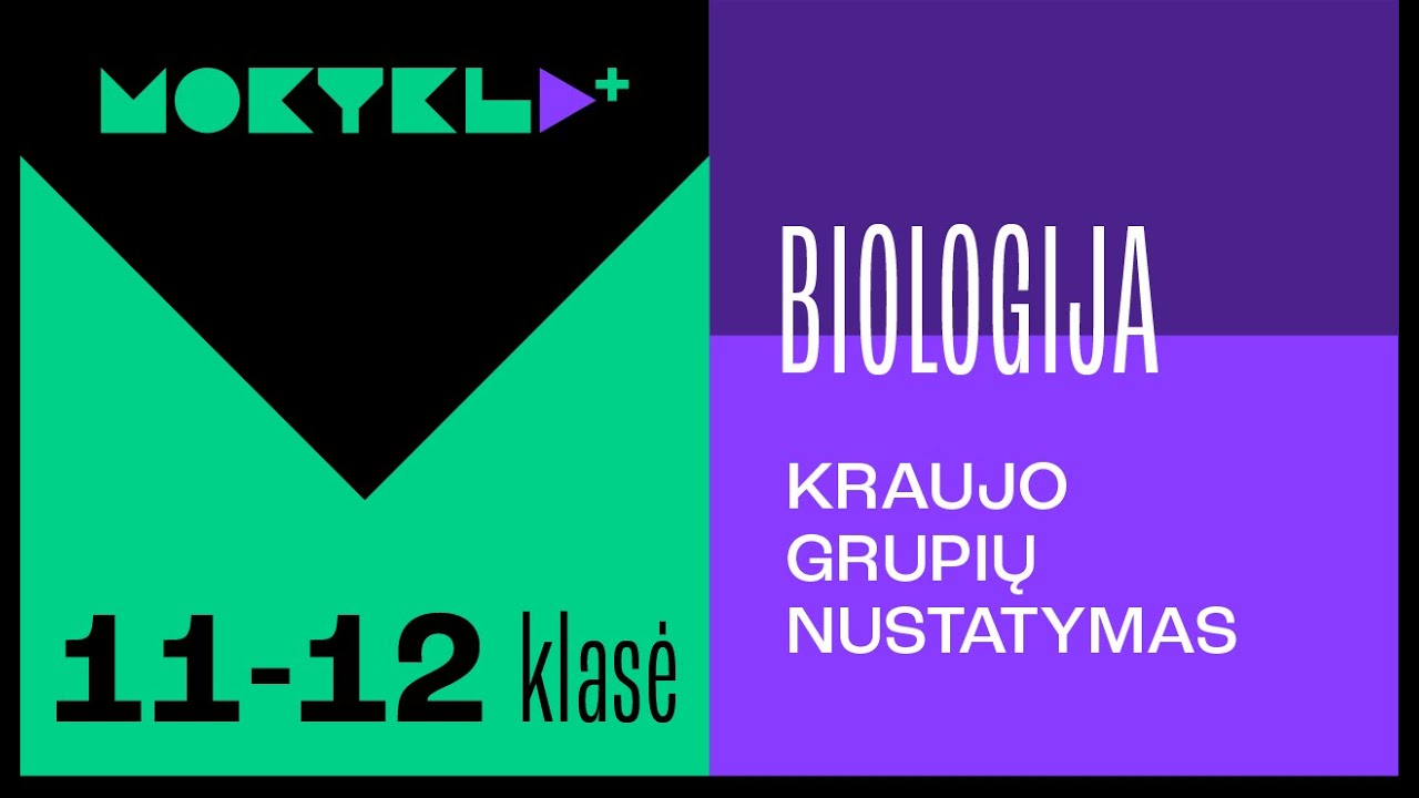 Mokykla+ | Biologija | 11-12 klasė |  Kraujo grupių nustatymas || Laisvės TV X