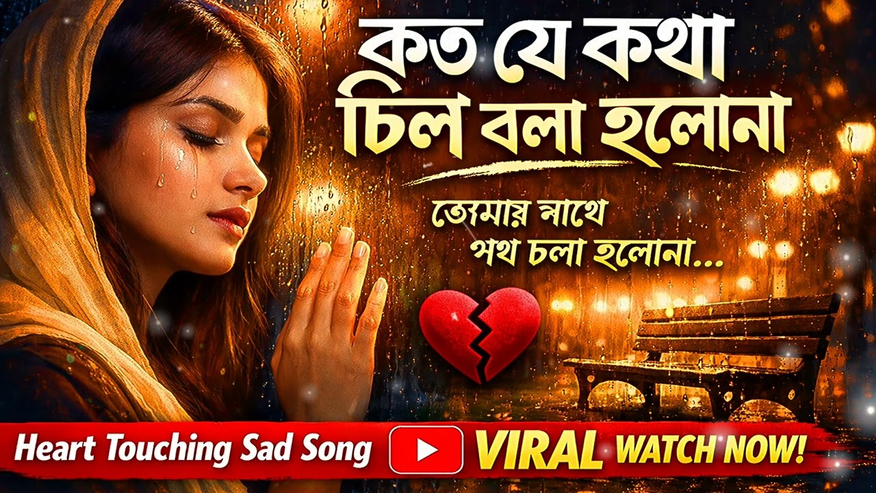 কত যে কথা ছিল বলা হলোনা | Heart Touching Sad Song | LoFi Breakup Song | New Viral Sad Song 2026