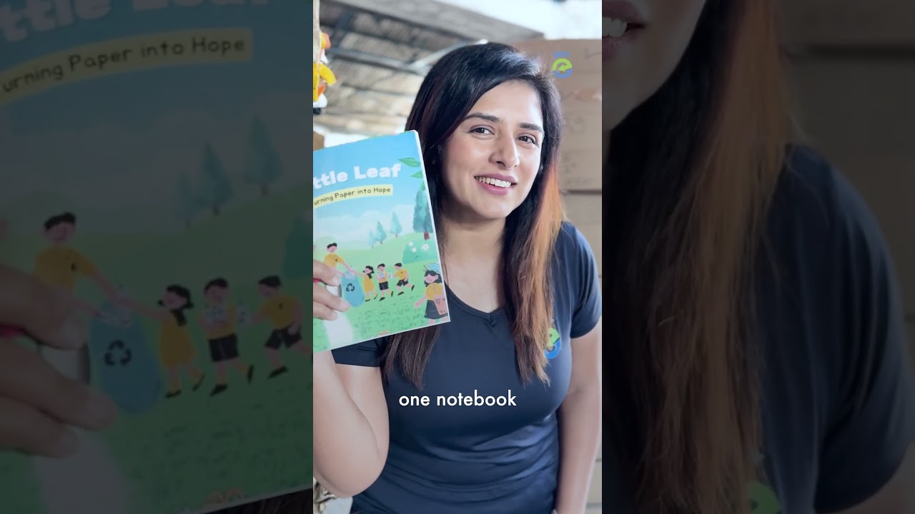 Turning paper waste into notebooks | Paper recycling in Pune for a good cause | Little Leaf India