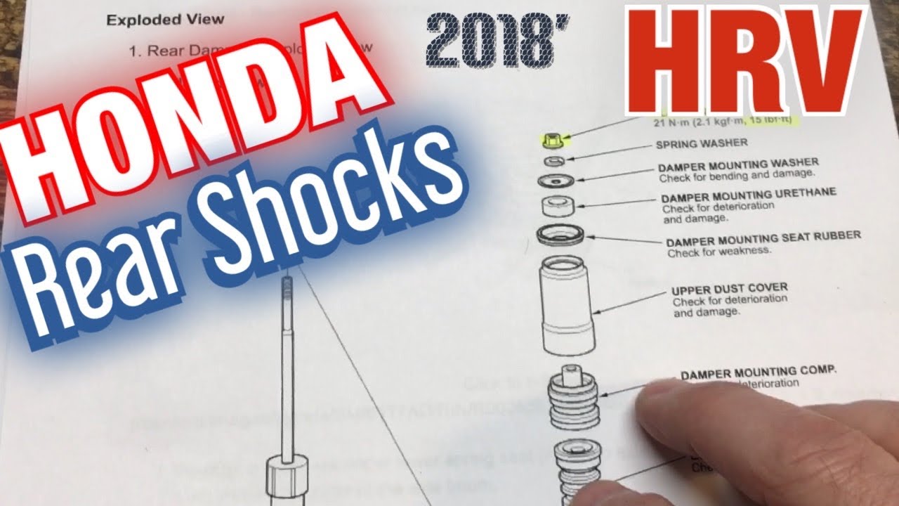 Замена амортизатора Honda HRV