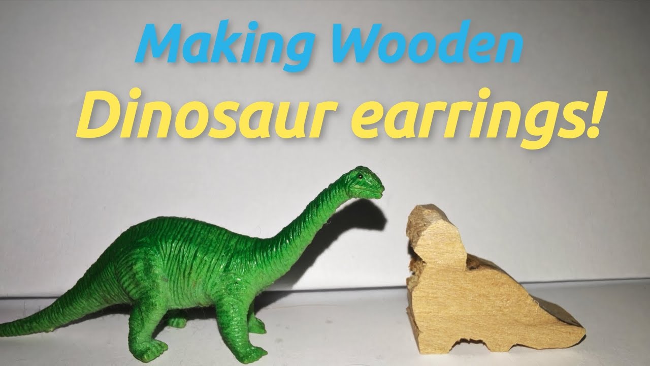 Hand making Dino earrings!! 