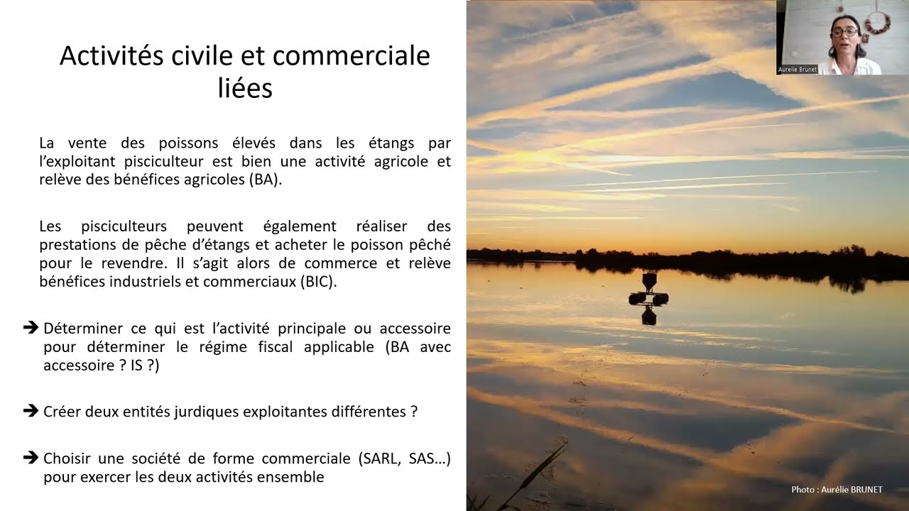 Statut du fermage : La location d'étangs piscicoles