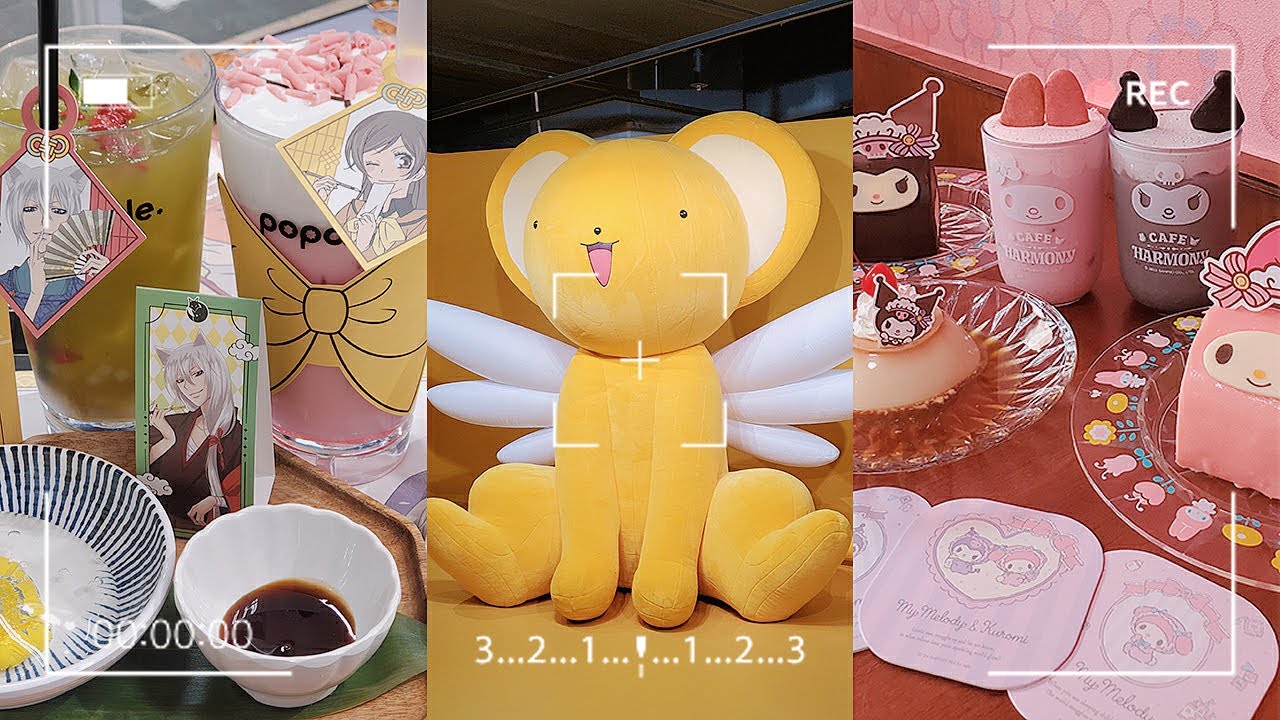 Cardcaptor Sakura exhibit 🌸 Anime collab cafes (Kamisama Kiss, Demon Slayer, Kuromi & MyMelody) VLOG