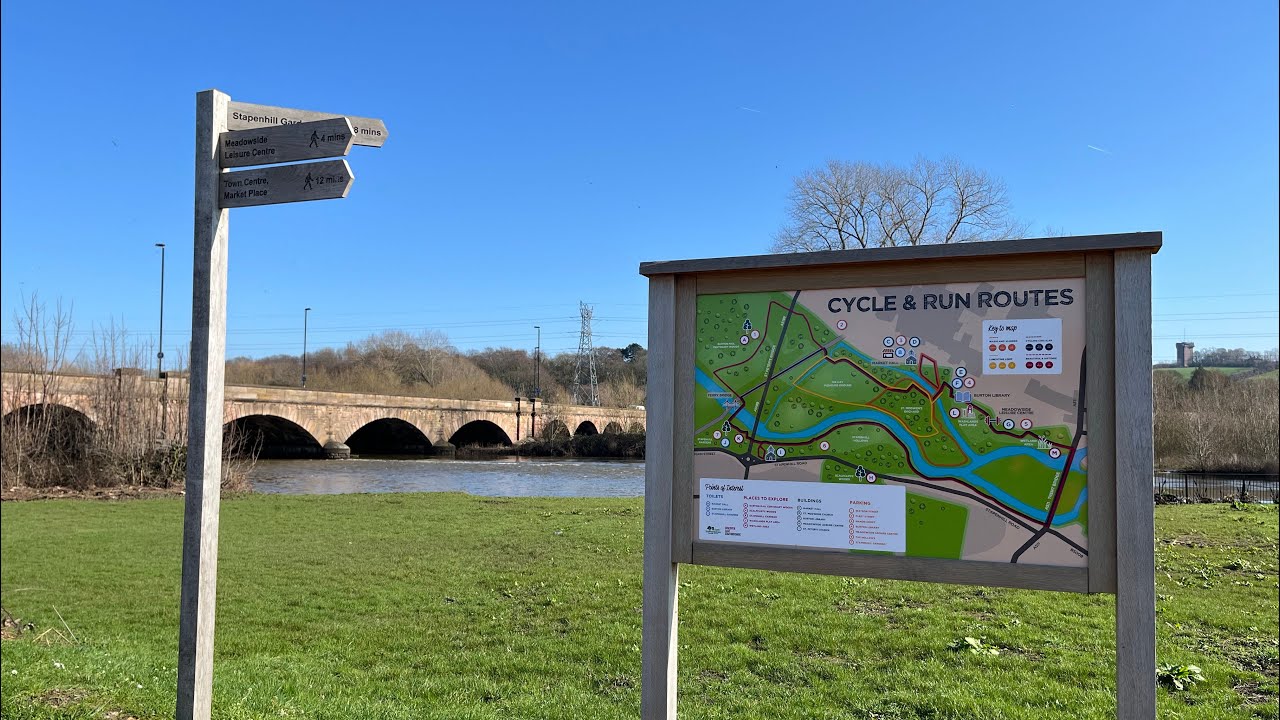 Weekly walk #46: Burton washlands to the Trent Bridge, The National Forest | ASMR | No Music