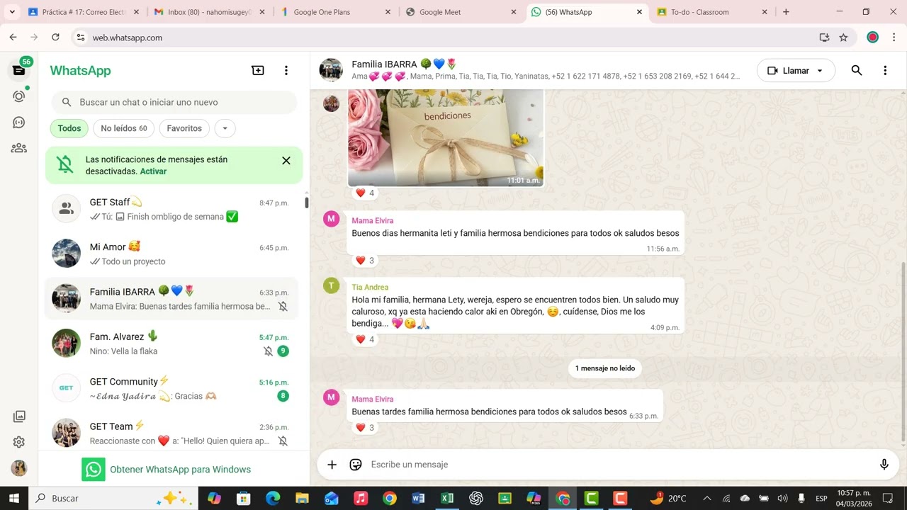 Practica #17 - Correo, mensajería, videoconferencias y plataformas de comunicación.