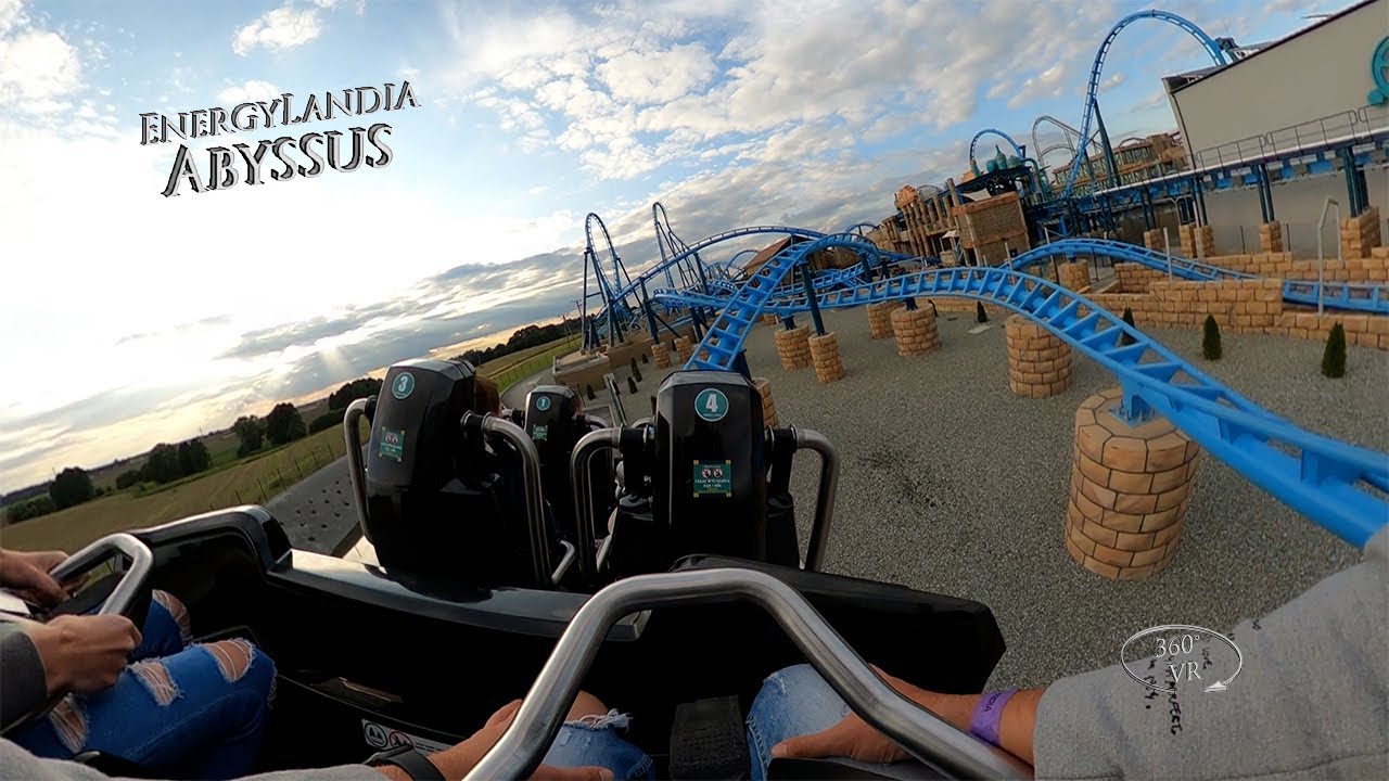 EnergyLandia Abyssus Roller Coaster 360° VR POV Onride