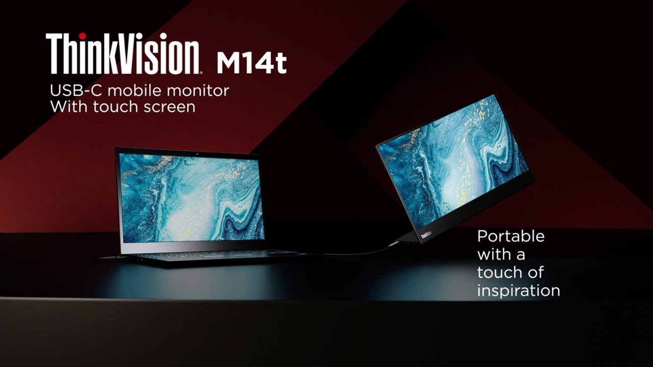 Lenovo ThinkVision M14t Mobile Monitor &ndash; Brings a Touch of Inspiration to Flexible Working
