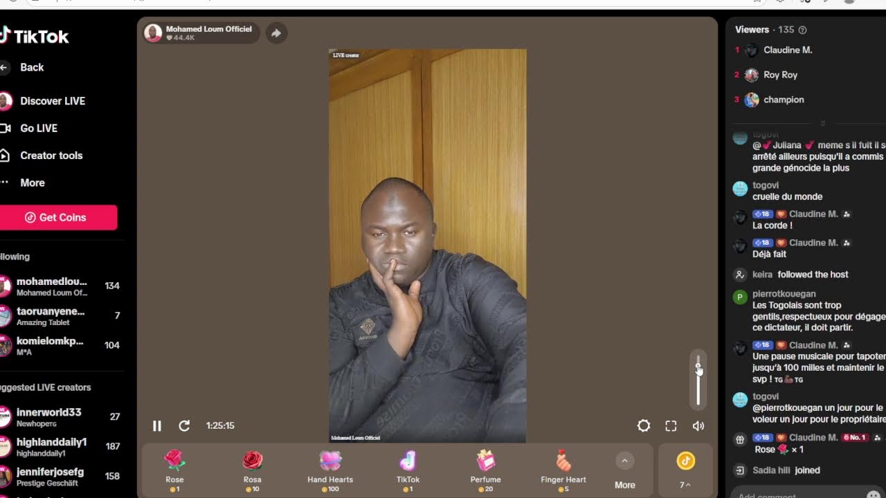 MOHAMED LOUM EN LIVE! DES REVELATIONS CHOQUANTES!