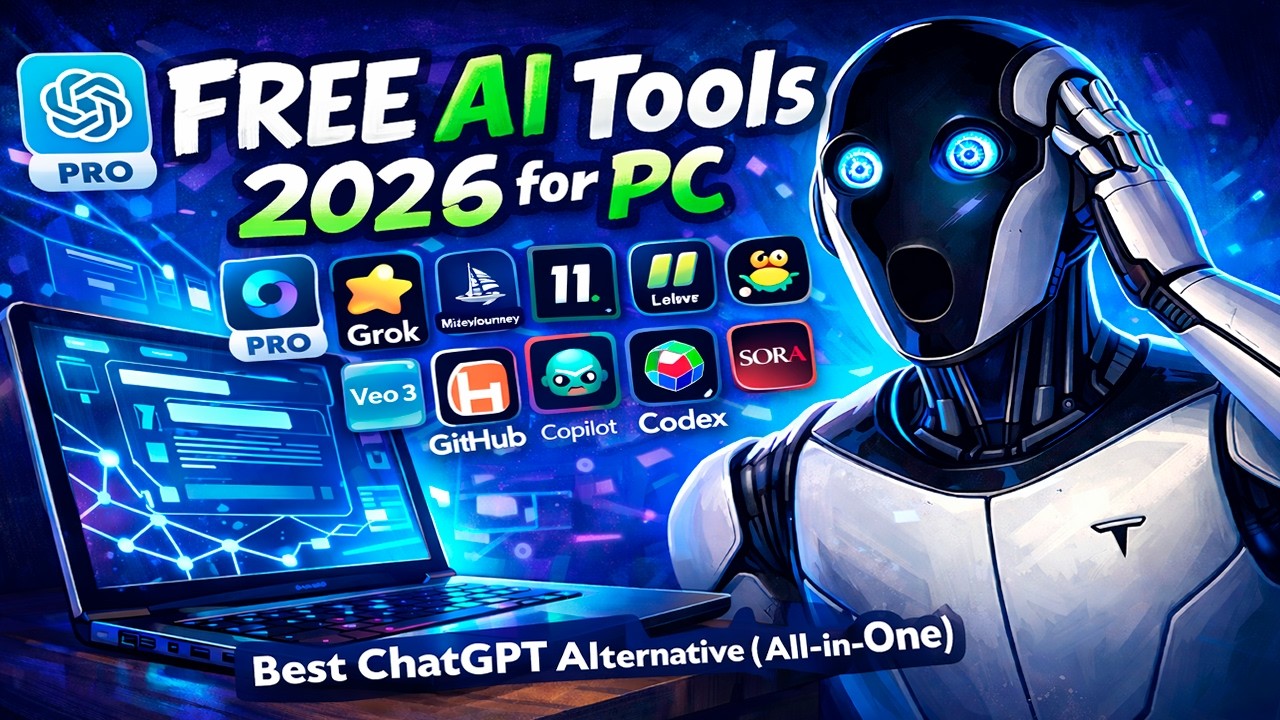 FREE AI Tools 2025 for PC &ndash; CHATGPT tutorial Alternative (All-in-One)
