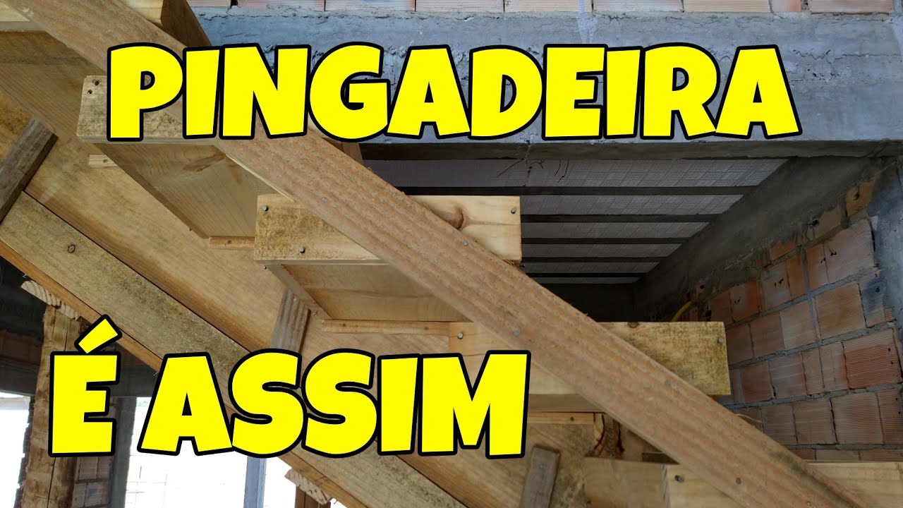 ESCADA VAZADA COM PINGADEIRA VEJA COMO FUNCIONA