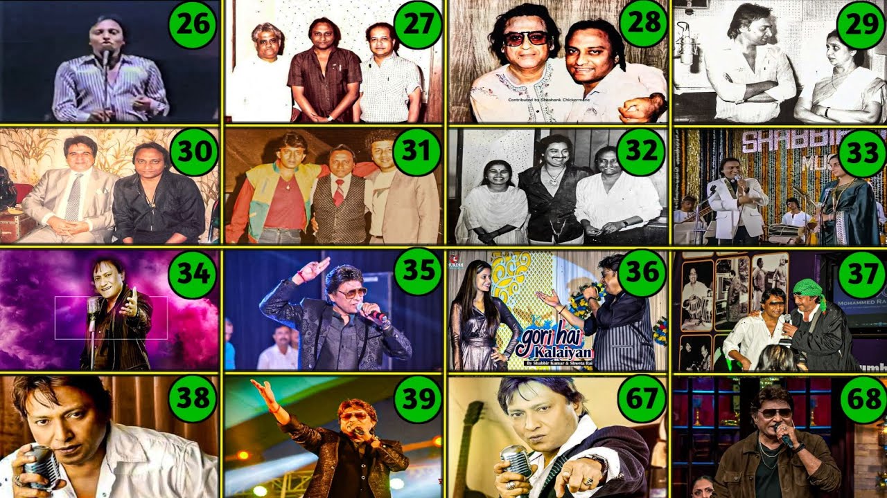 "SHABBIR KUMAR" Singing Evolution (1981 To 2023) शब्बीर कुमार के गाने (26 साल से 68)