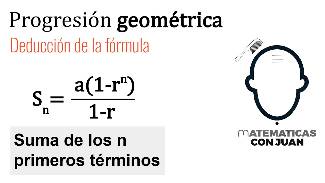 Deducción de la fórmula de la suma de términos de progresión geométrica