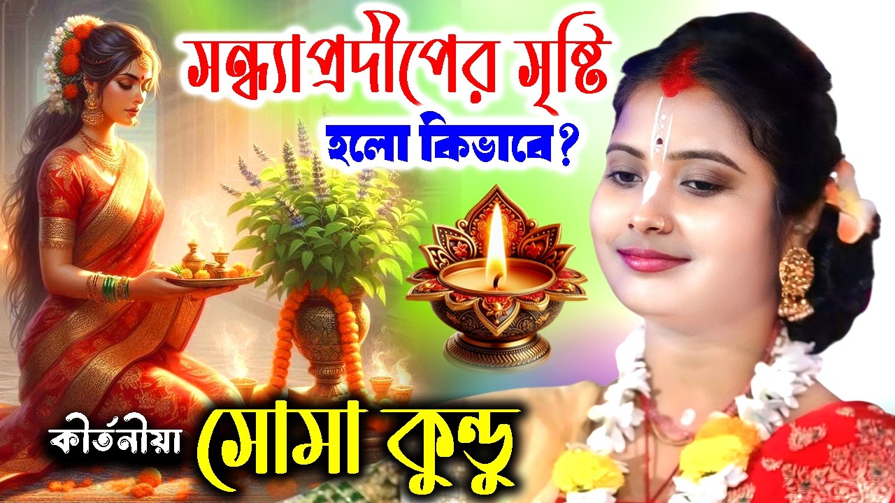 সন্ধ্যাপ্রদীপের সৃষ্টি হলো কিভাবে ! সোমা কুন্ডু কীর্তন  ! Padabali Kirtan ! Soma Kundu Kirtan