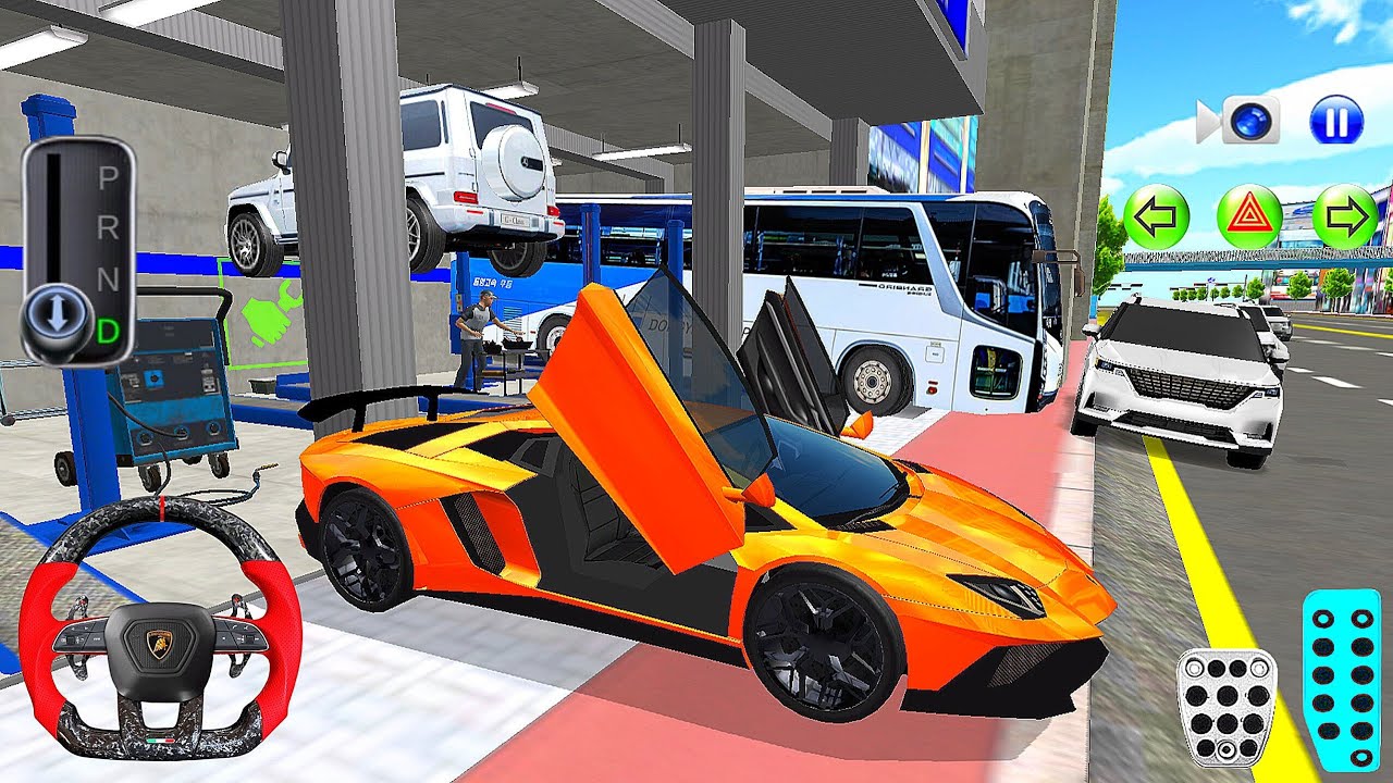 New Luxury Ferrari & Mercedes For Parking - 3D Driving Class - 3D Driving Class Game - Car Game