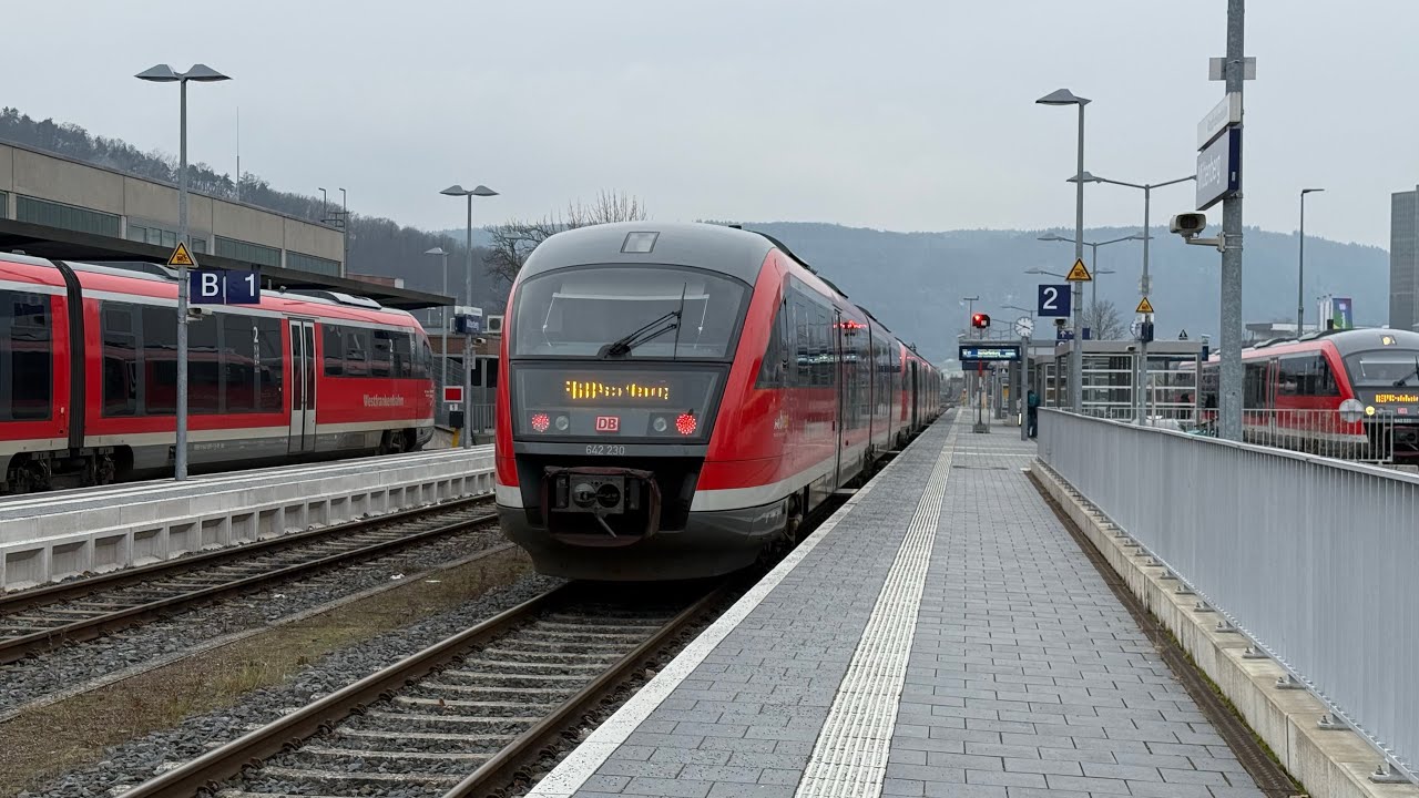 Regionalbahn auf der RB88 (23319) von Aschaffenburg nach Miltenberg - Westfrankenbahn 