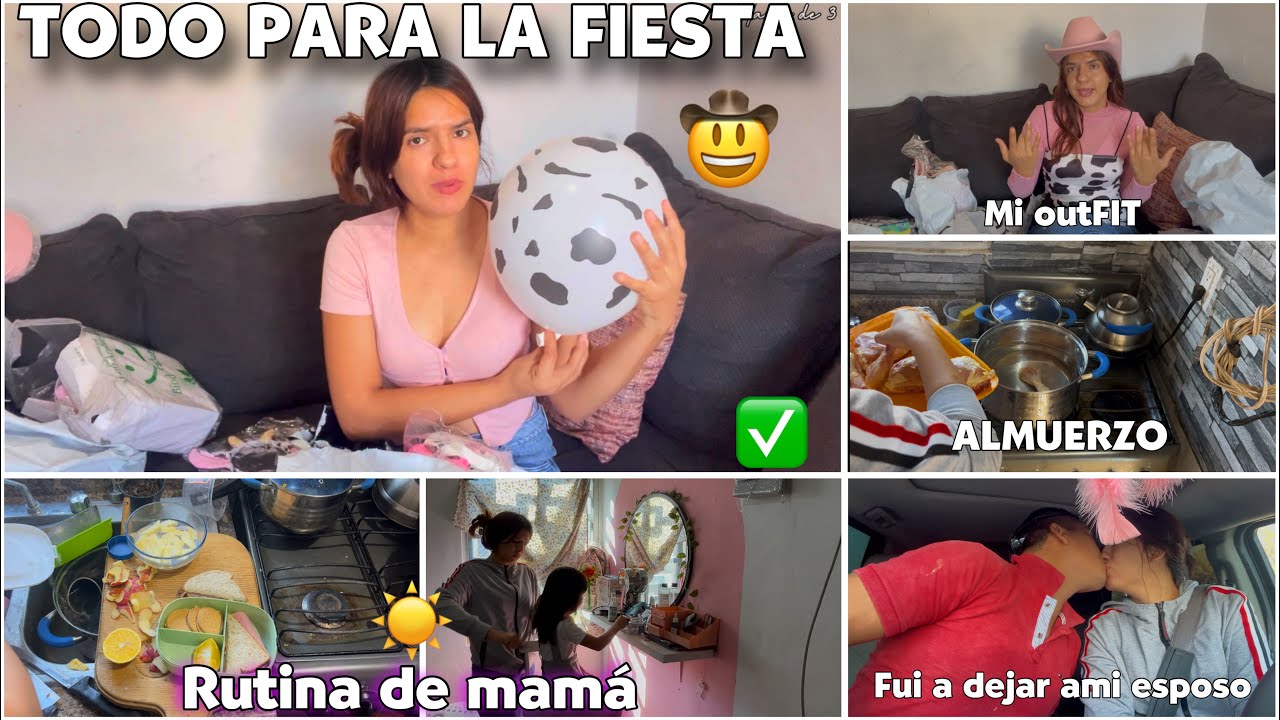 NUEVA RUTINA✔️deALMUERZO+ lonches 🍎unboxing📦de la fiesta🐮de mi hija🥳