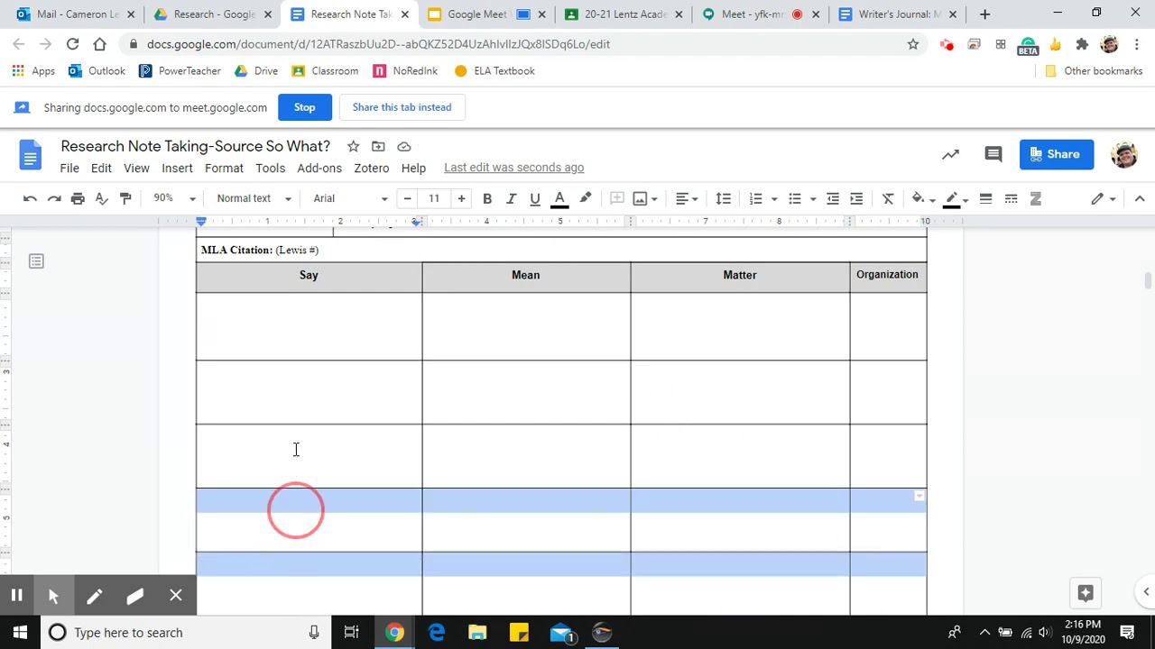 Add and Delete Rows in Google Docs