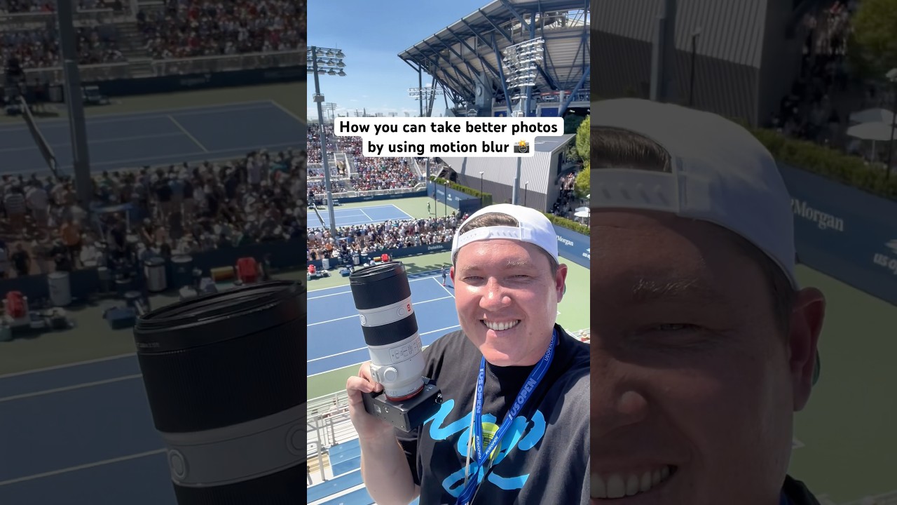 How you can take better photos by using motion blur ft. Taylor Townsend at the US Open 📸