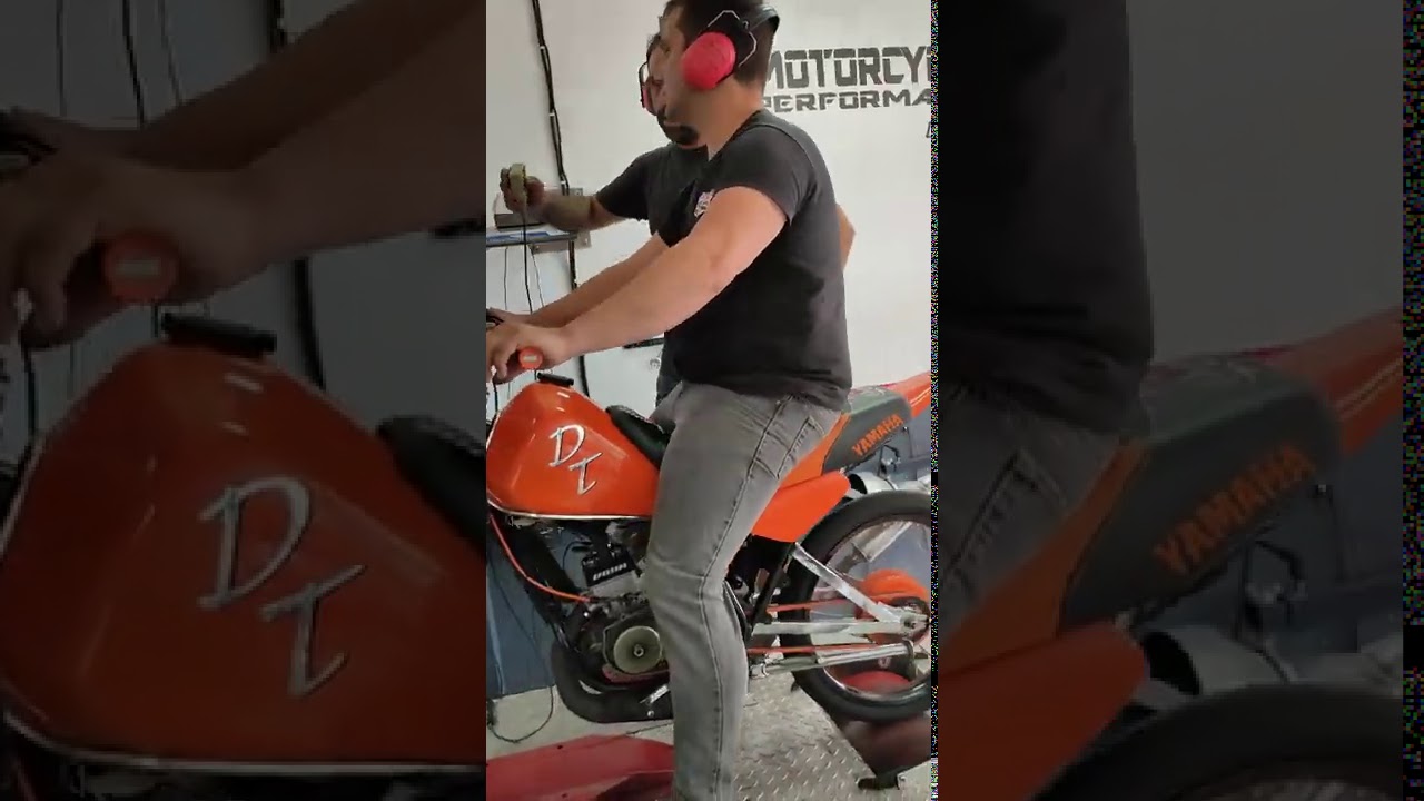 Yamaha Dt 50 kit 100 cc Dyno Test BY BARacing  34,5 cv
