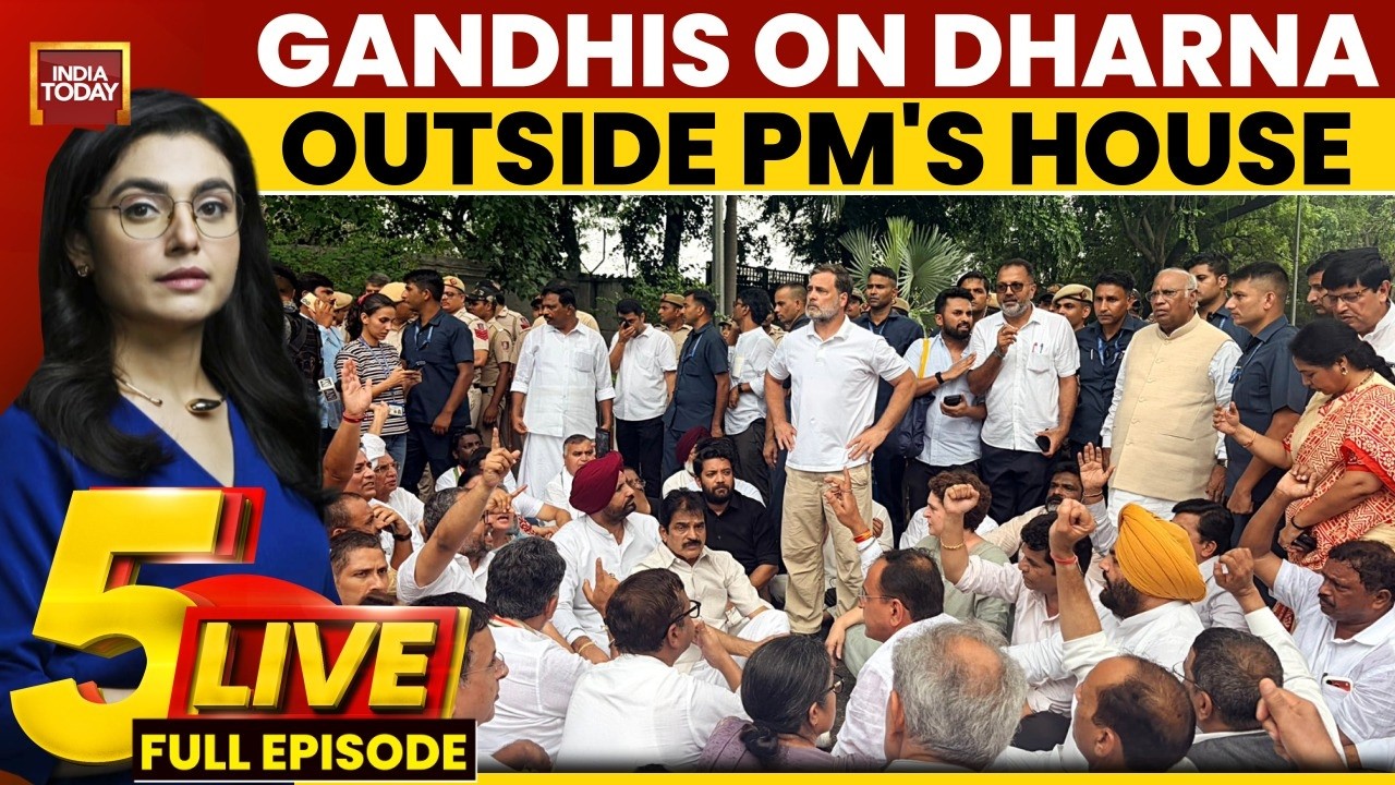 The 3-Way Protest: Congress At PM Modi's Home, Youth At Jantar Mantar, Farmers At Borders | 5Live
