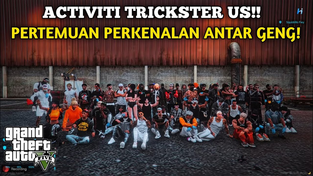 ACTIVITI TRICKSTER US ! ,PERTEMUAN &PERKENALAN ANTAR GENG | GTA 5 ROLEPLAY ...