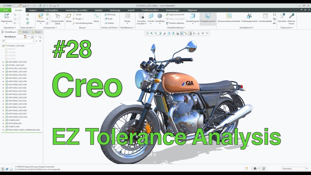 28 AVENIQ Creo Parametric EZ Tolerance Analysis