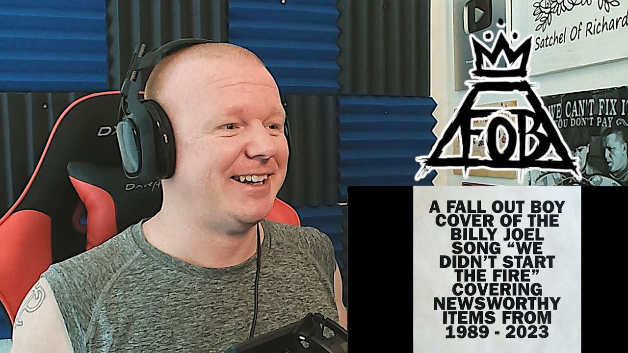 Fall Out Boy - We Didn't Start the Fire (REACTION!!)