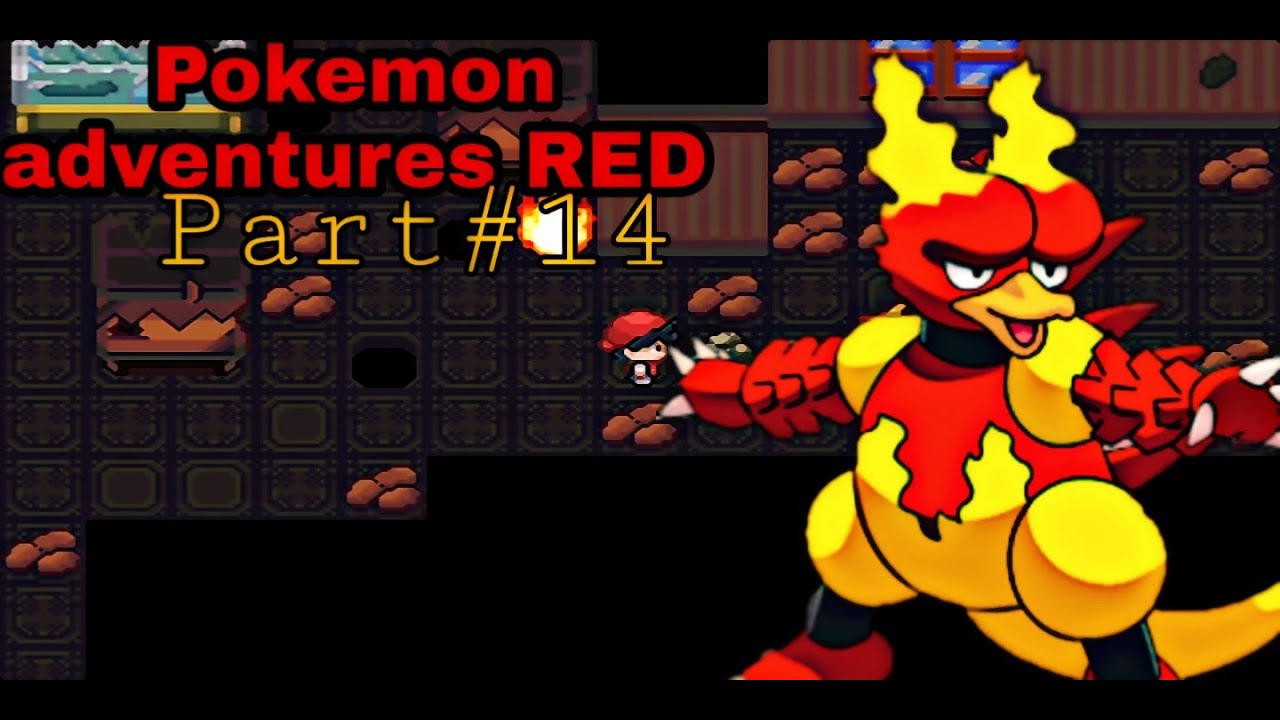 Pokemon adventures RED chapter Part#14 Molten Magmar and who is this guy