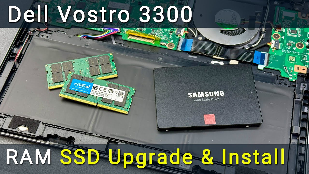Замена жесткого диска и обновление оперативной памяти Dell Vostro 3300