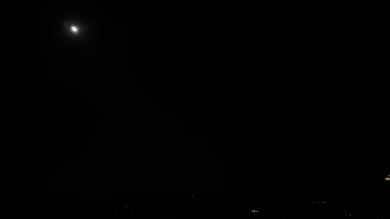A Backyard Somewhere Nighttime Moon and Birdsongs